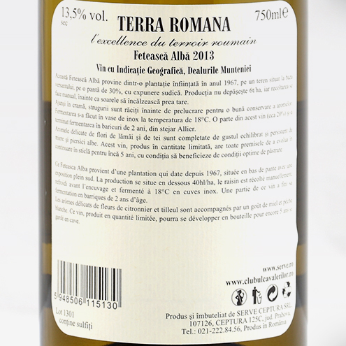 TERRA ROMANA FETEASCA ALBA 2013