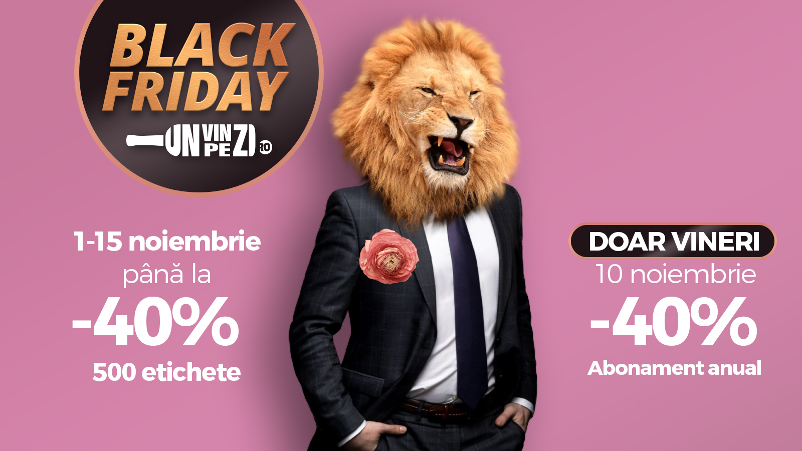 Black Friday la Unvinpezi.ro - cele mai mari reduceri din an la vinuri garantate de experţi