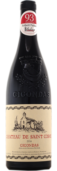 GIGONDAS 2016-Chateau de Saint Cosme