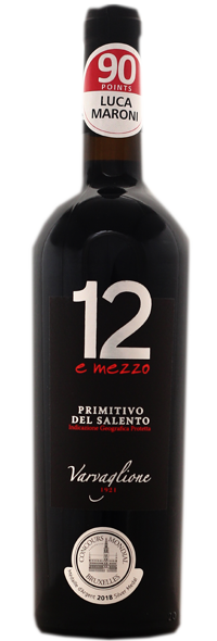 12 E MEZZO - PRIMITIVO DEL SALENTO 2016-Varvaglione