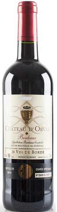 CHATEAU D'ORVAL BORDEAUX 2020