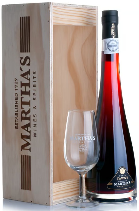 DECANTER TOBBO PORTO TAWNY CU CUTIE DE LEMN ȘI PAHAR
